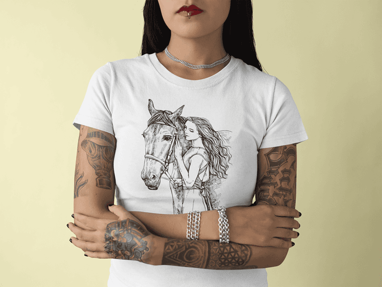 Camiseta Girl Horse – Imagen de producto