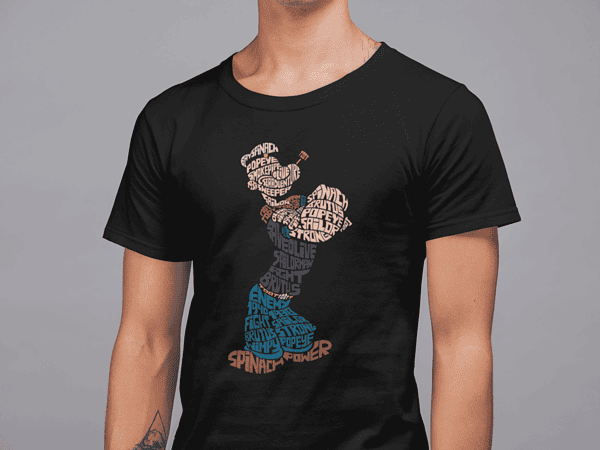 Camiseta Letters Spinach