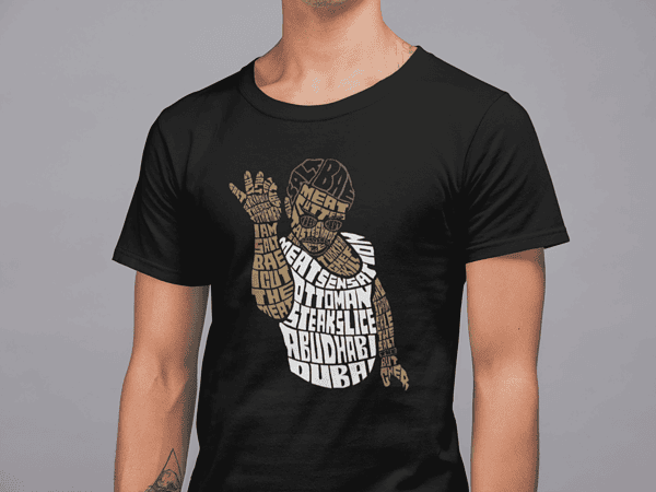 Camiseta Letters Rock