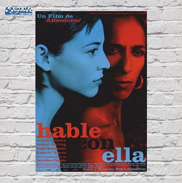 Póster Hable rojo/azul