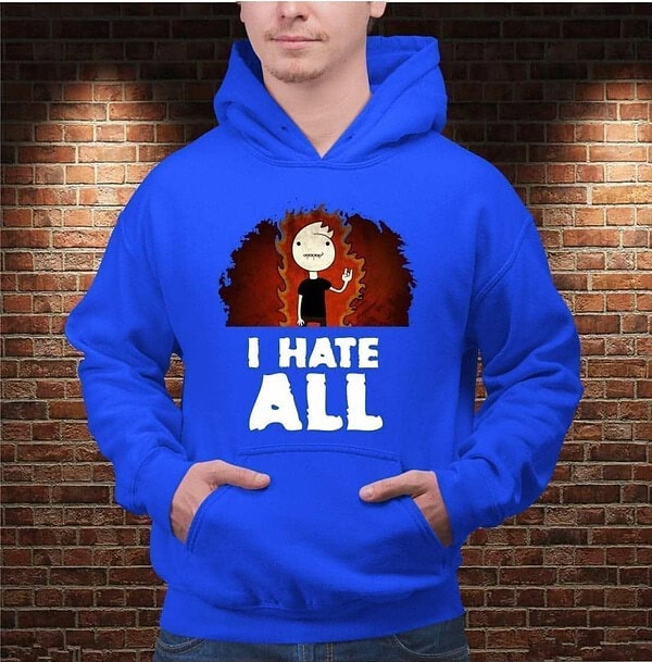 Sudadera I Hate All - Imagen 2