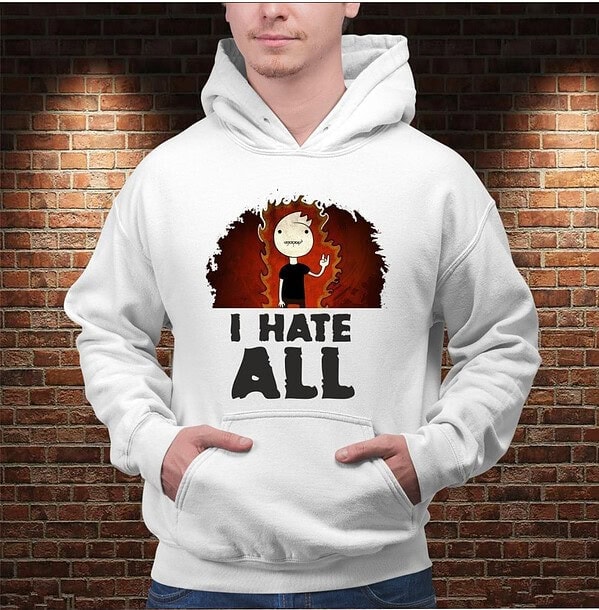 Sudadera I Hate All - Imagen 3