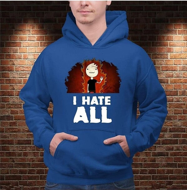 Sudadera I Hate All - Imagen 4