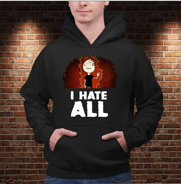 Sudadera I Hate All - Imagen 5