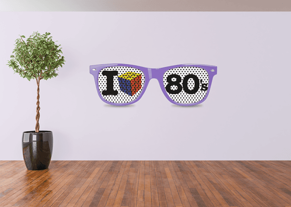 Vinilo Gafas I Love 80´s