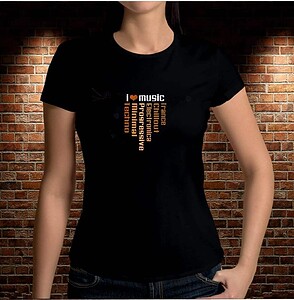 Camiseta I Love Electronic Music – Imagen de producto