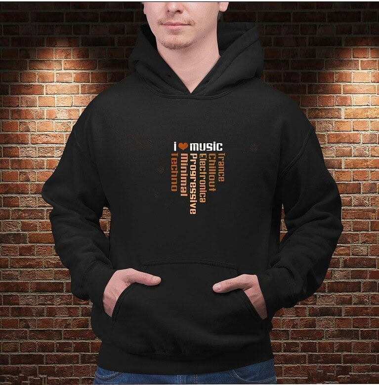 Sudadera I Love Music – Imagen de producto