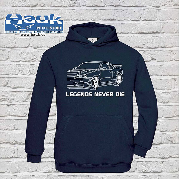 Sudadera Legends Never Die