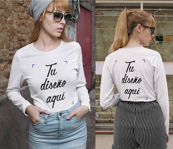 Camiseta Personalizada m/l Mujer
