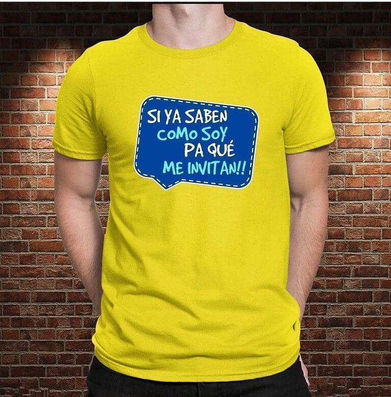 Camiseta Pá Qué Me Invitan – Imagen de producto