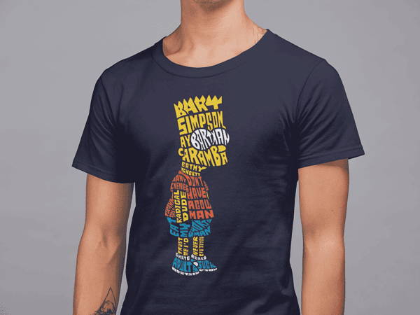 Camiseta Letters B. Simp. - Imagen 2