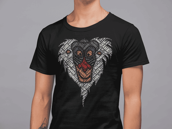 Camiseta Letters Monkey