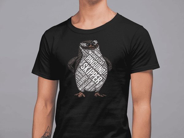 Camiseta Letters Penguin