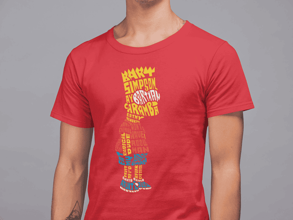 Camiseta Letters B. Simp. - Imagen 3