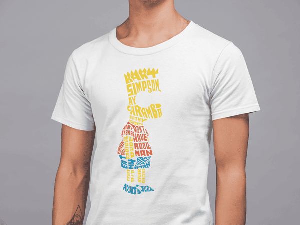 Camiseta Letters B. Simp. - Imagen 4