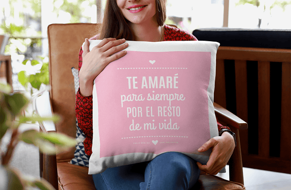 Cojín Te Amaré para Siempre
