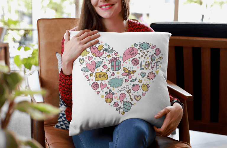 Cojín Happy Love – Imagen de producto