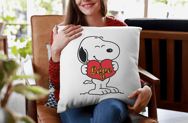 Cojín Perro Corazón