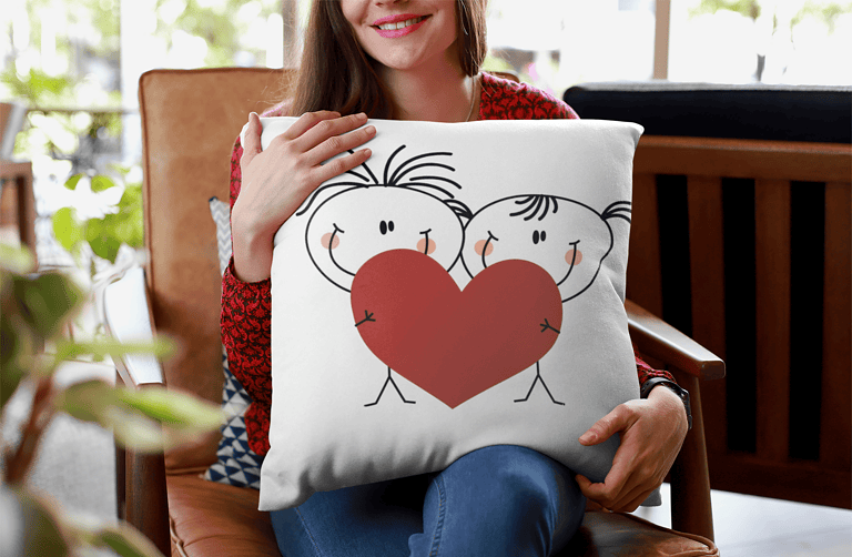 Cojín Pareja Amor – Imagen de producto