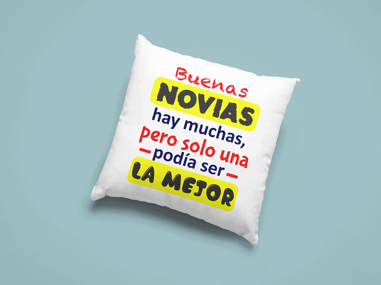 Cojín Mejor Novia – Imagen de producto
