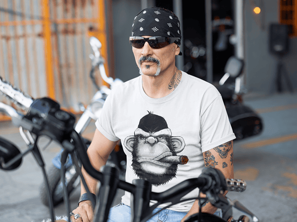 Camiseta Monkey Smoking
