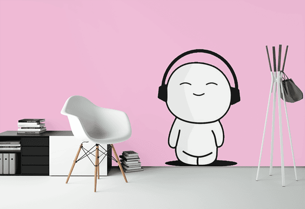 Vinilo Muñeco Cascos
