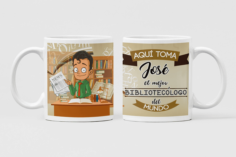 Taza Personalizada Mejor Bibliotecólogo – Imagen de producto