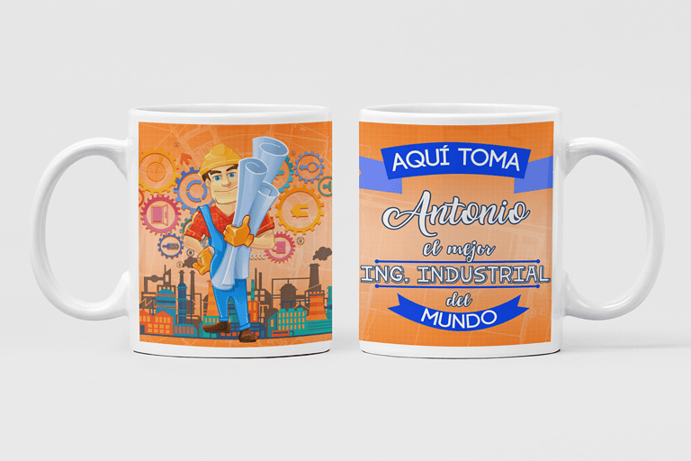 Taza Personalizada El Mejor Ing. Industrial – Imagen de producto