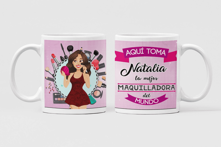 Taza Personalizada Mejor Maquilladora – Imagen de producto