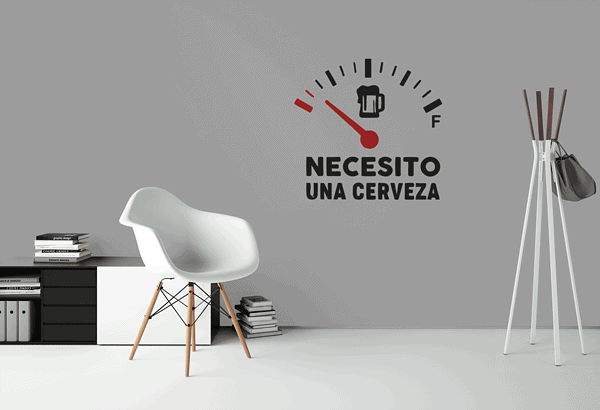 Vinilo Necesito Una Cerveza