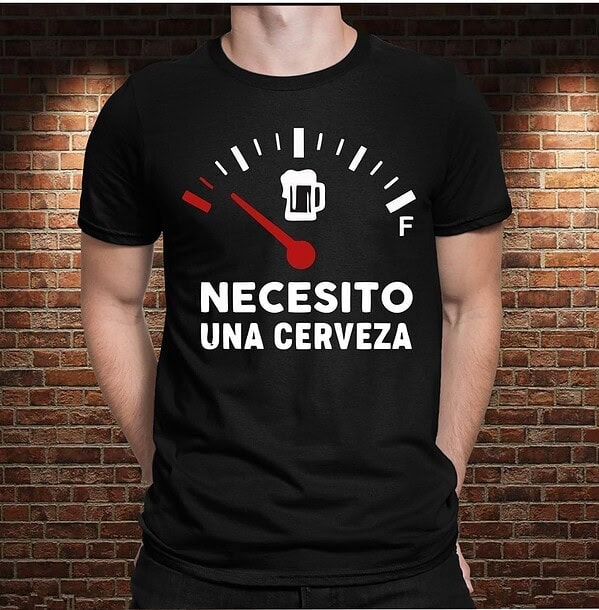 Camiseta Necesito una Cerveza - Imagen 2