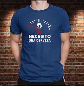Camiseta Necesito una Cerveza – Imagen de producto