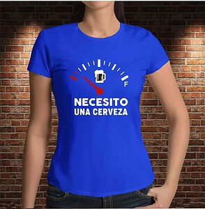 Camiseta Necesito una Cerveza – Imagen de producto