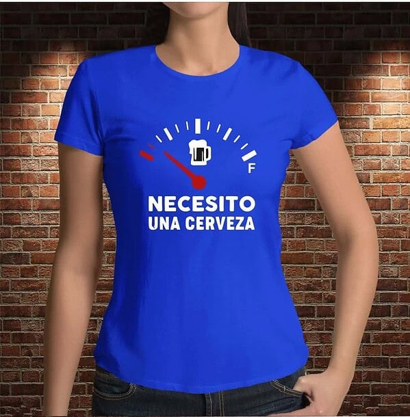 Camiseta Necesito una Cerveza - Imagen 4