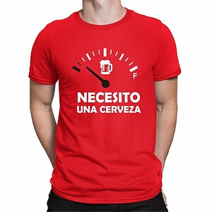Camiseta Necesito una Cerveza – Imagen de producto