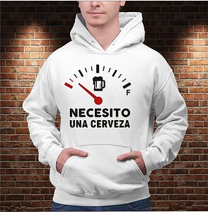 Sudadera Necesito una Cerveza – Imagen de producto