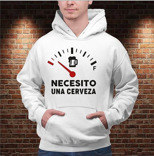 Sudadera Necesito una Cerveza - Imagen 2