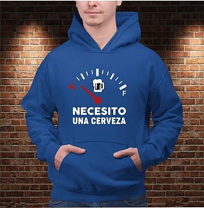 Sudadera Necesito una Cerveza – Imagen de producto