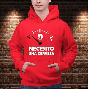 Sudadera Necesito una Cerveza – Imagen de producto