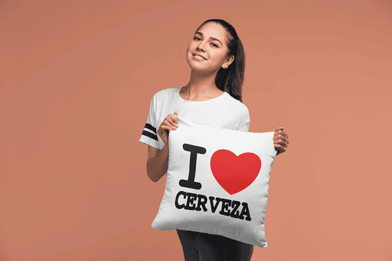 Cojín I Love Cerveza – Imagen de producto