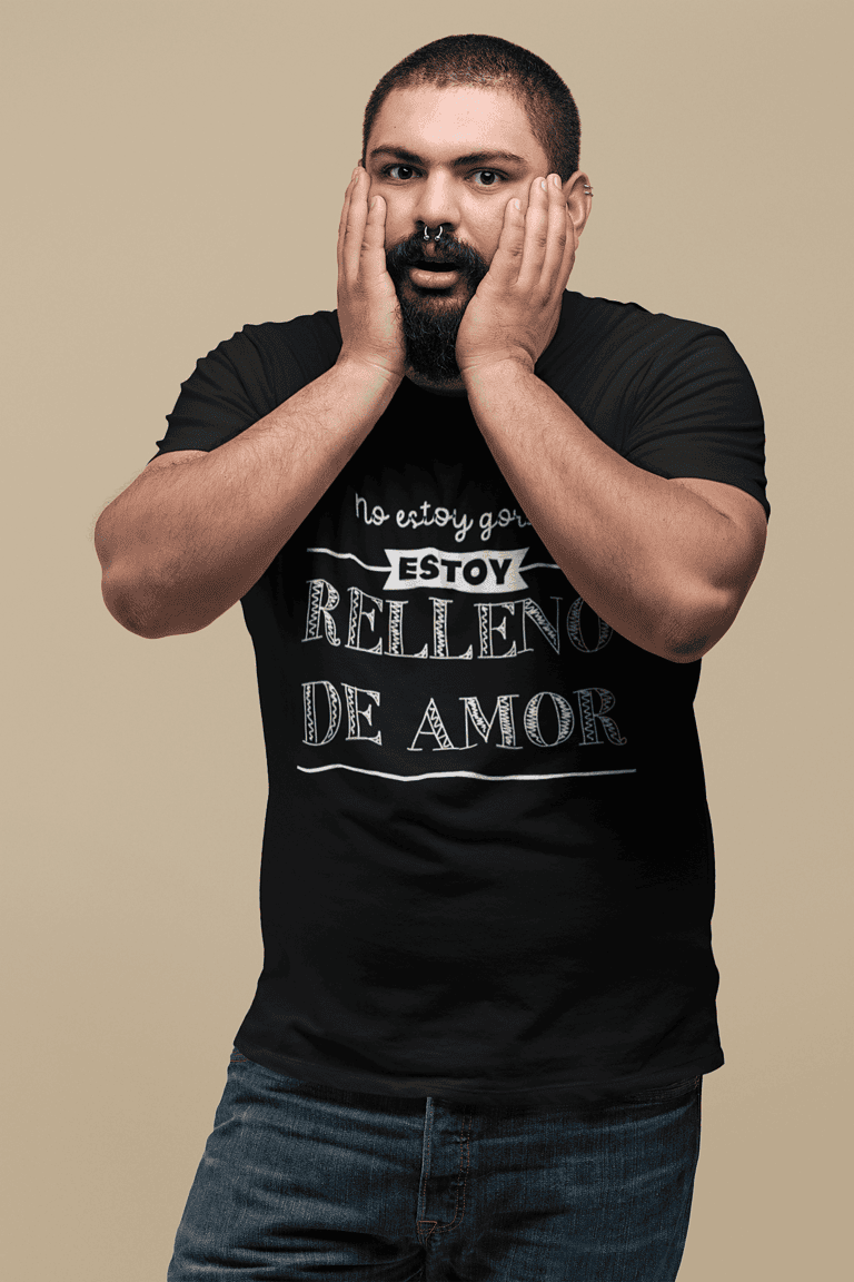 Camiseta No estoy Gordo, Estoy Relleno de Amor – Imagen de producto