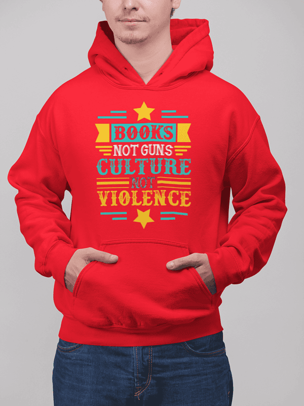 Sudadera Book not guns - Imagen 2