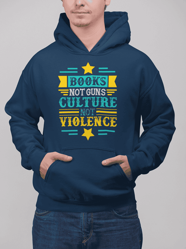 Sudadera Book not guns - Imagen 4