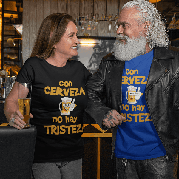 Camiseta con Cerveza no hay Tristeza