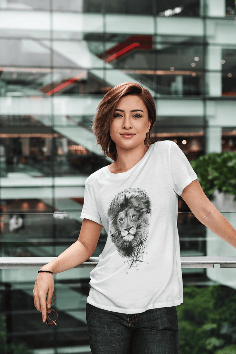 Camiseta Lion B/N – Imagen de producto