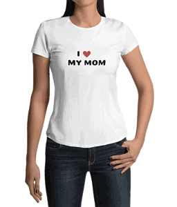 Camiseta I Love Mamá by Jimena – Imagen de producto