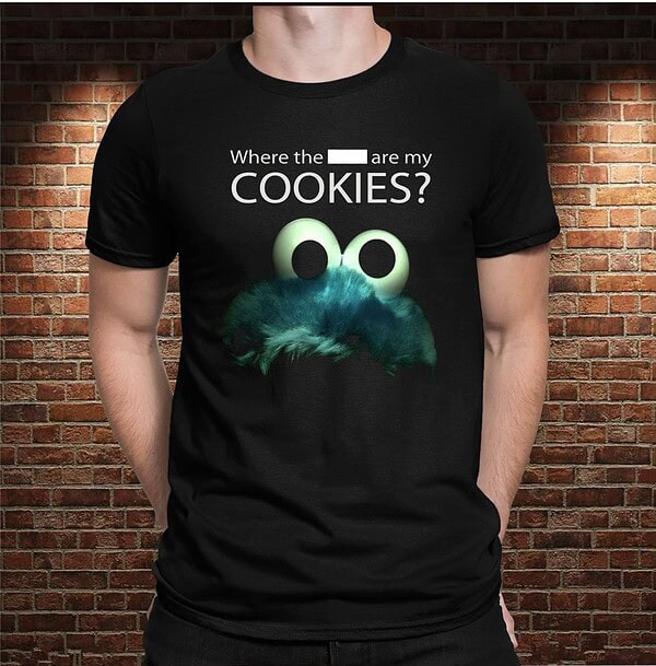 Camiseta Monstruo Azul Cookies